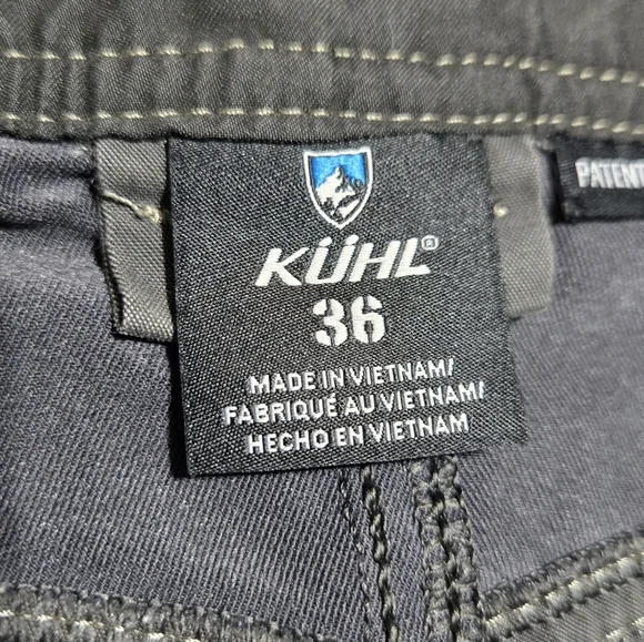 Kuhl Shorts Men’s Size 36 Gray Radikl quick dry outdoor shirt 10” inseam - Picture 5 of 6